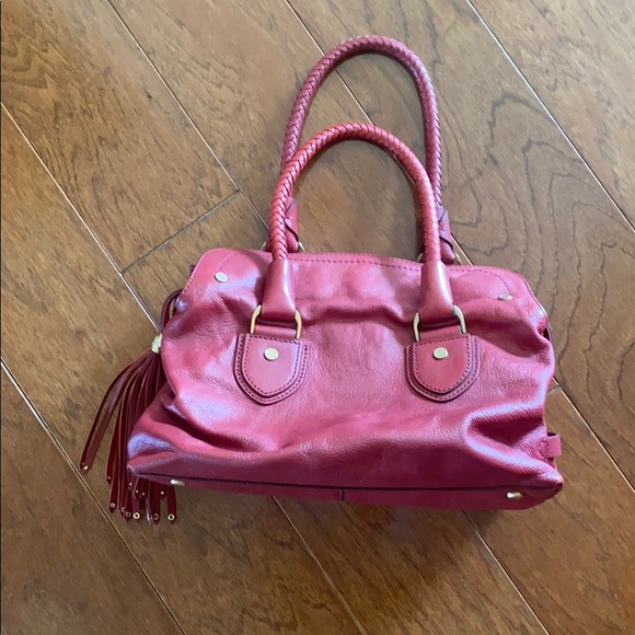 Cole Haan red leather purse. - Picture 2 of 4